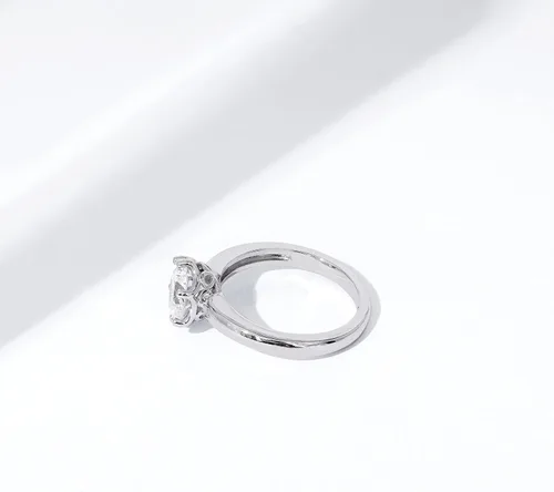 Miniatura 4 de Tienda Collection Sterling Silver Solitaire Ring set with Round Infinite Elements Cubic Zirconia