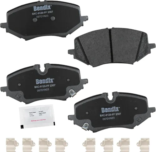 Miniatura 343 de Pastillas de freno delanteras cerámicas Bendix Priority1 CFC2302 para Hyundai Elantra 2021, Sonata 2022-2020, Kia K5 2023-2021