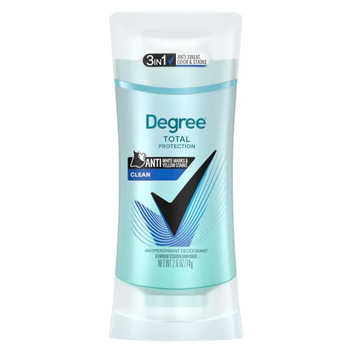 Degree Antitranspirante para Mujeres Protege de las Manchas de Desodorante Pure Clean Desodorante para Mujeres 2.6 Onzas (Paquete de 4)