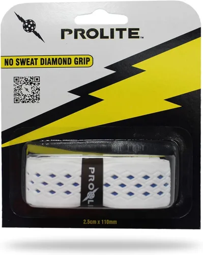 Miniatura 22 de Agarre de diamante sin sudor para palas de pickleball, tenis, raquetball Blanco con base negra