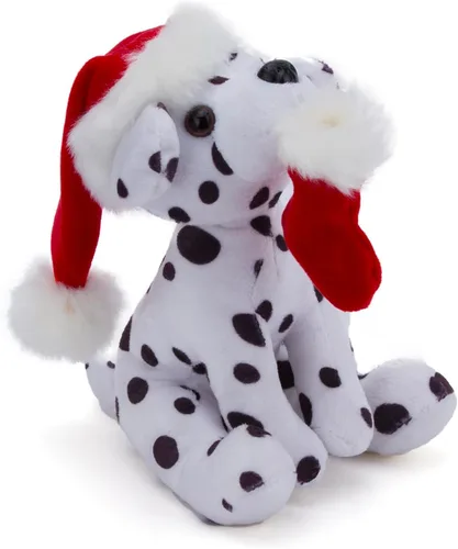 Miniatura 2 de Plushland Pawpal de Navidad con sombrero de Papá Noel, animales de peluche, marioneta de peluche de 8 pulgadas para niños, un regalo perfecto