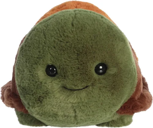 Miniatura 2 de Aurora Adorable Spudsters Tony Turtle Animal de peluche – Abrazos reconfortantes – Compañeros juguetones – Verde 10 pulgadas