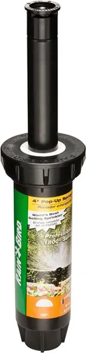 Miniatura 4 de Rain Bird 1800 Series aspersor con cabezal de rocío móvil de 4 pulgadas, con radio de cobertura de 11 a 15 pies, Negros