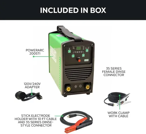 Miniatura 2 de PowerARC 200ST 200amp TIG Stick IGBT soldador 110/220 voltaje dual
