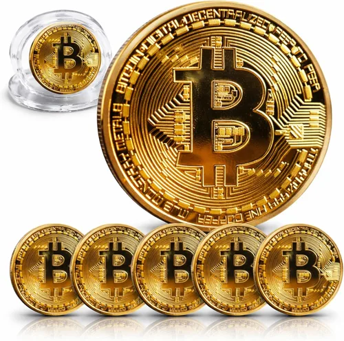Miniatura 11 de Moneda de Bitcoin Edición de Coleccionista - Criptomoneda conmemorativa coleccionable en caja protectora de acrílico - Perfecta para entusiastas