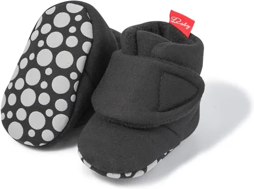 Miniatura 183 de Sawimlgy - Botines de algodón antideslizantes para recién nacido, con agarre, para cuna o para el invierno