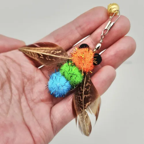 Miniatura 3 de miwoowim Juguetes interactivos para gatos, 10 piezas de juguetes retráctiles para gatos y juguetes de plumas, juguetes de enriquecimiento para gatos