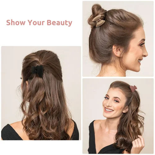 Miniatura 4 de Lolalet - Paquete de 12 pinzas pequeñas para el cabello para mujer, cabello fino y corto, 1.5 pulgadas, lindos clips de mandíbula de tamaño mediano