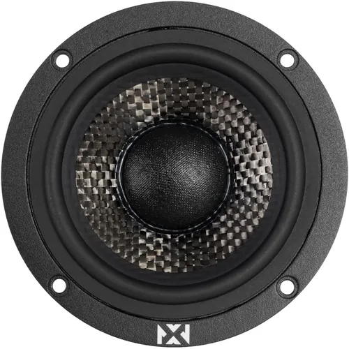 Miniatura 4 de NVX XQS3v2 - Altavoces para automóvil de rango medio de la serie XQ v2 de 3.5 pulgadas, pico de 200 W / par RMS de 100 W, conos de fibra de carbono