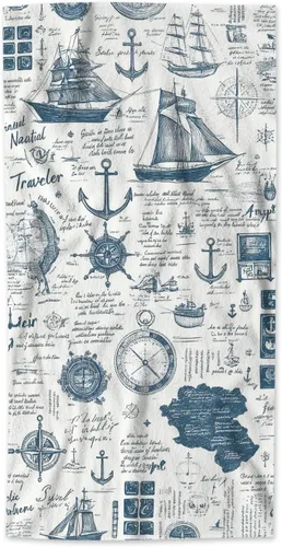 Miniatura 13 de AOYEGO Toallas de baño de sirena azul aguamarina, estilo retro, con escamas de peces marinos, sirena, lentejuelas, toallas de mano para cocina