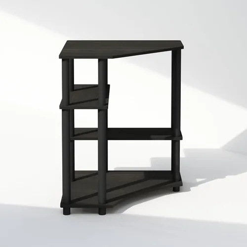 Miniatura 4 de Furinno Turn-N-Tube Estantes de almacenamiento, estante esquinero de 4 niveles, estante de exhibición de montaje sin herramientas, estantería