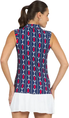 Miniatura 3 de IBKUL Athleisure Wear 14546 - Polo sin mangas con protección solar UPF 50+ Icefil con estampado Vic