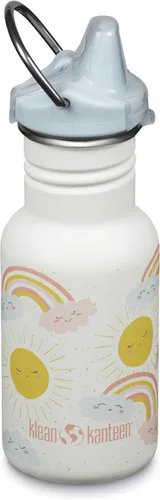 Miniatura 9 de Klean Kanteen Botella Sippy Clásica para Niños de 12 oz - Para Manos Pequeñas - Con Cubierta Antipolvo y Asa Adjuntable - Material de Acero