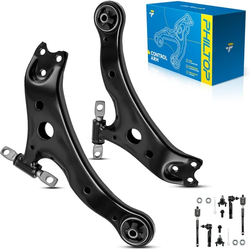 Miniatura 48 de PHILTOP Kit de suspensión delantera de 10 piezas, brazos de control inferiores con juntas de bola, eslabones de extremo de barra estabilizadora
