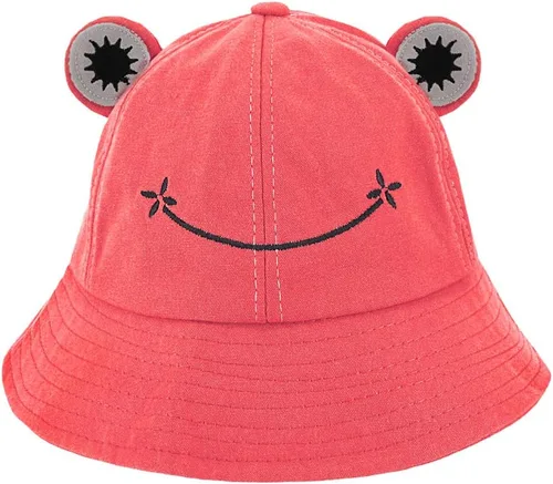 Miniatura 25 de Haoohu Gorra de algodón para adultos, diseño de rana, sombrero de sol para fiesta de disfraces Caqui claro
