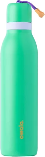 Miniatura 30 de Botella de agua aislada con tapa Twist de acero inoxidable Owala FreeSip con pajita para deportes y viajes, sin BPA, 24 onzas, Angel Food Cake