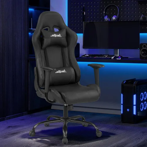 Silla Gamer - Silla reclinable ergonómica de respaldo alto para juegos de PC con reposacabezas y soporte lumbar para adultos y niños de 8 a 12 años