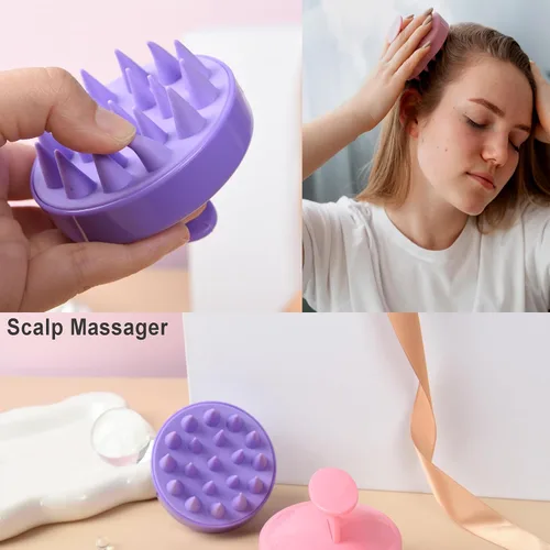 Miniatura 4 de Juego de 12 piezas de cepillos para el cabello con botella de spray para el cabello para niños pequeños, mujeres, cepillo desenredante para cabello