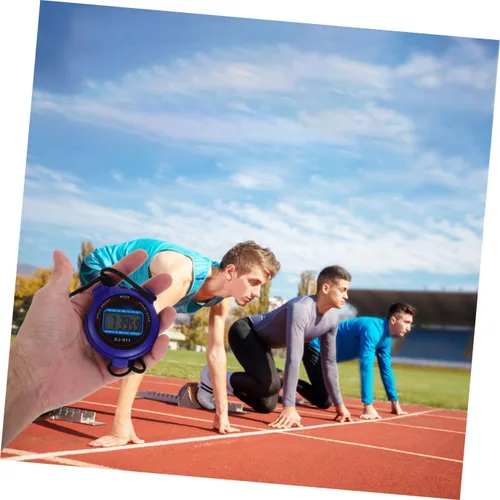 Miniatura 7 de Cronómetro digital silencioso con temporizador deportivo con pantalla grande, diseño compacto y ligero para natación, correr, fitness, operación