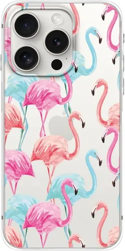 Miniatura 47 de Blingy's Funda para iPhone 15 Pro, lindo estilo de gato con patrón de flor de cerezo divertido diseño de animales de dibujos animados, funda Gato