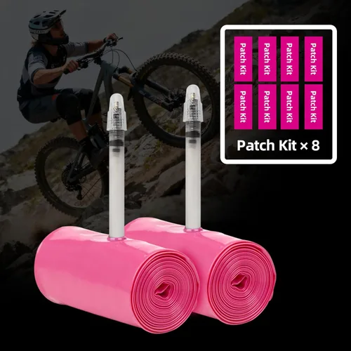 Miniatura 2 de 2-Pack TPU Inner Tubes MTB27.5/29 inchx1.9-2.5 Ultra-Light 45g Bicycle Inner Tube with 45mm Length Presta Valve for Mountain Bikes