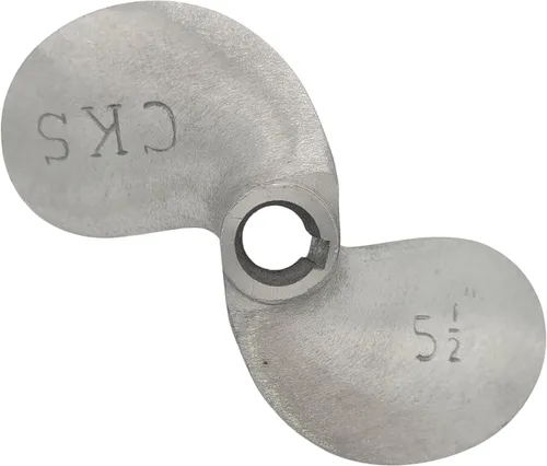 SANAR Aluminum Propeller for Longtail Mud Motor Long Tail Boat - Keyed Tapered Shaft