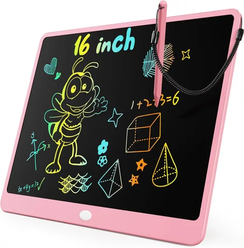 Miniatura 14 de KOKODI Tableta de escritura LCD, regalos para niños y niñas de 3 años, tablero de dibujo de 10 pulgadas, tablero de garabato colorido, tableta