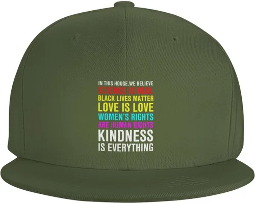 Miniatura 38 de Pride Flag in This House We Believe Science is Real Black Lives Matter Baseball Hats for Men Dad Hat,Black