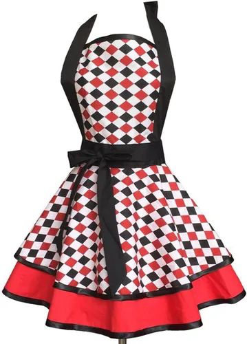 Hyzrz Delantales lindos hechos a mano de algodón estilo retro para mujeres y niñas, delantal de cocina para pasteles, para regalo de madre Varios
