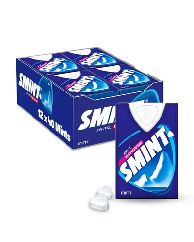 Smint Sabor a menta dental sin azúcar con xilitol 0.28 oz. (caja de 12 cerillas)