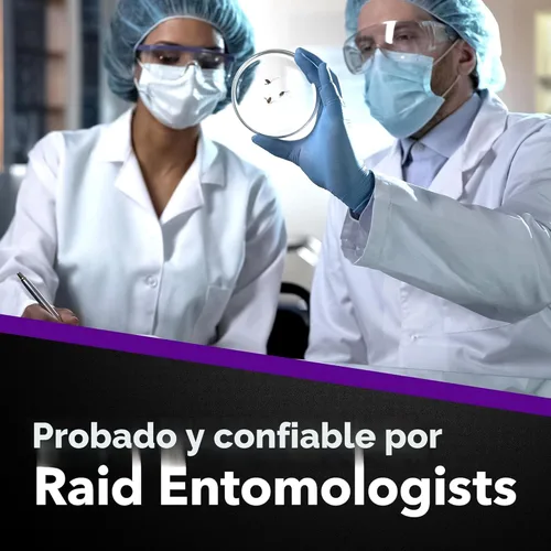 Miniatura 8 de Raid Spray espumoso para chinches de cama, mata las chinches y sus huevos, para uso en interiores, no mancha, mantiene matando durante semanas, 16.5