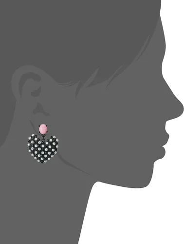 Miniatura 3 de Betsey Johnson - Pendientes colgantes de corazón