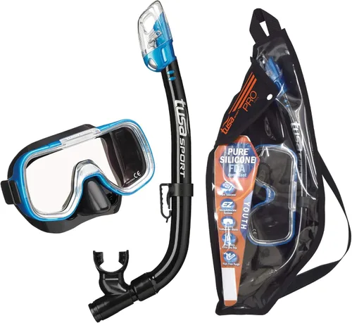 TUSA Sport Conjunto combinado de máscara Mini-Kleio y esnórquel seco para jóvenes