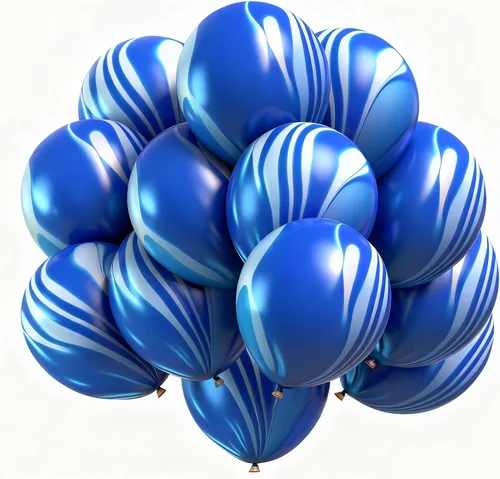 Globos de mármol azul de ágata marmolada, globos azules de 12 pulgadas, 50 unidades de teñido anudado para fiesta de cumpleaños, decoración de
