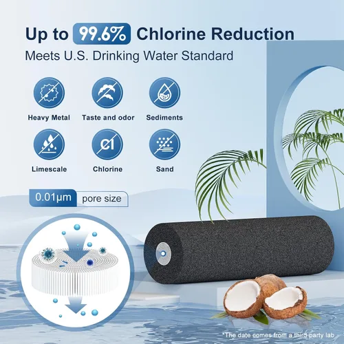 Miniatura 3 de Purewell Sistema de filtro de agua de 8 etapas de acero inoxidable de 1.5 galones con espiga de nivel de agua de metal y soporte, reduce el TDS