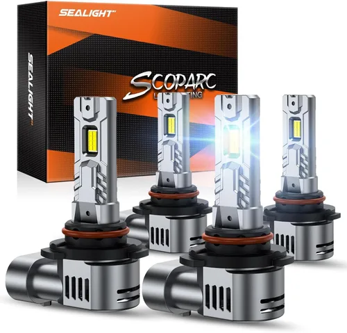 Miniatura 14 de SEALIGHT Bombillas antiniebla H1, 70,000 lm súper brillo 1:1 tamaño mini, luces antiniebla blancas frías de 6500 K, 3 minutos de iluminación