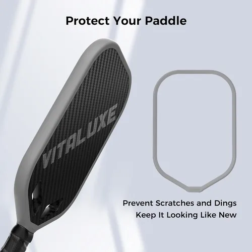 Miniatura 5 de Pala de pickleball de fibra de carbono cruda T700, superficie de fricción de carbono texturizada 3K sin bordes, paleta de pickleball termoformada
