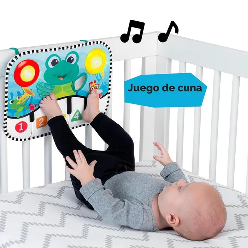 Miniatura 2 de Baby Einstein Ocean Explorers Neptune's Kick & Explore - Almohadilla musical para patadas y juguete para cuna, tapete para el tiempo boca abajo
