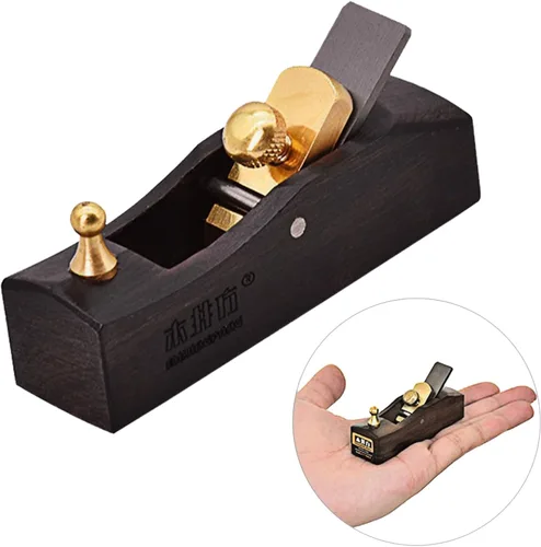 Miniatura 8 de Mini cepilladora de madera - Cepilladora manual de 3.2 pulgadas para carpintería, plano de corte de madera de fondo plano, plano de mano de bloque