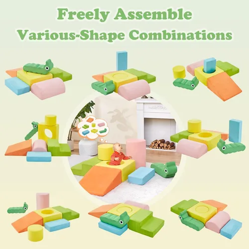 Miniatura 2 de Bloques de escalada para niños pequeños, juguetes de escalada para interiores, bloques de escalada para bebés, juego de bloques de escalada