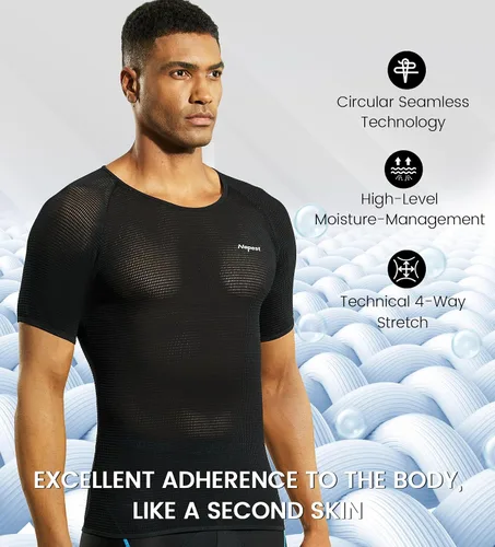 Miniatura 3 de Chalecos para hombremanga corta ciclismo capa base transpirable malla sin mangas Ciclismo capa base bicicleta ultraligera camisetas