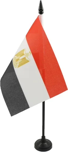 Miniatura 132 de AZ FLAG Sierra Leone Bandera de mesa 5'' x 8'' - Bandera de escritorio de Sierra Leona 21 x 14 cm - Bastón y base de plástico negro