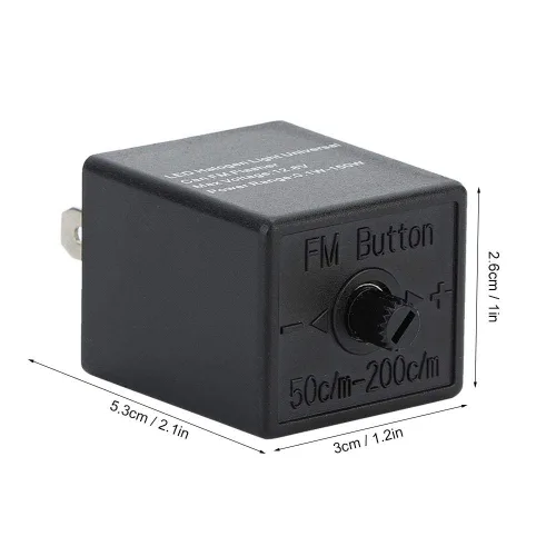 Miniatura 2 de Relé de intermitente LED ajustable de 12V 3 PIN para motocicleta automotriz, parpadeo de luz de giro, 0. 150W, plástico ABS