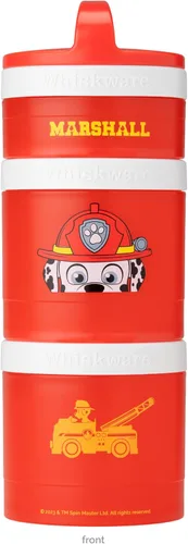 Whiskware PAW Patrol - Contenedores apilables para bebés, niños y niños pequeños, 3 tazas apilables para aperitivos para la escuela y los viajes,