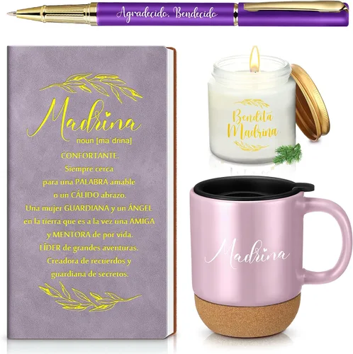Miniatura 16 de Hushee 4 piezas de regalos cristianos para hombres, taza de café del hombre de Dios, diario de oración, vela perfumada, bolígrafo bíblico, regalos