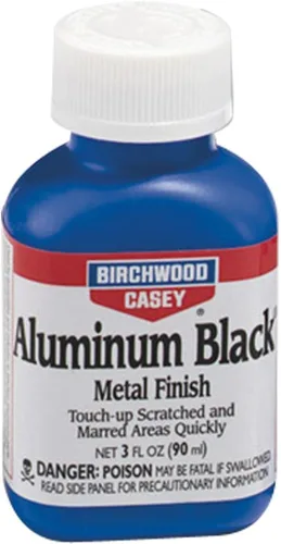 Miniatura 2 de Birchwood Casey Fast-Drying Fast-Acting Aluminum Black Metal Finish for Restoring Scratched and Marred Areas, Gun Cleaning, 3 Ounce Bulk Each