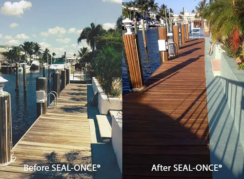 Miniatura 9 de Sellador Seal-Once Nano+Poly de madera penetrante con poliuretano, sellador impermeable de alta calidad, 1 galón, cedro bronce Sellador