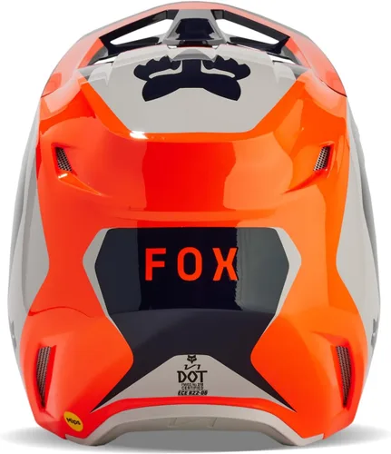 Miniatura 3 de Fox Racing Casco unisex para motocross V1, naranja fluorescente, talla XXL
