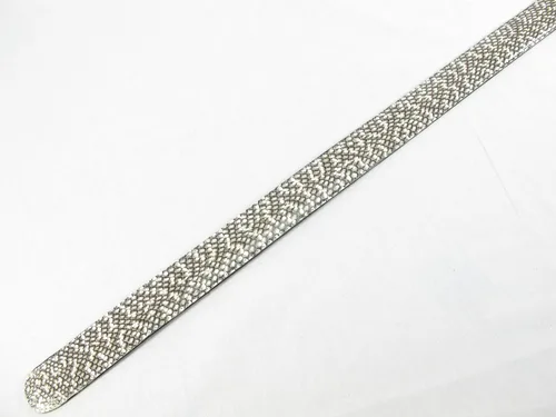 Miniatura 3 de Pelgio Piel de serpiente Cobra auténtica con cinturón para la cabeza de 46 pulgadas de largo natural Natural