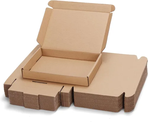 Miniatura 23 de PHAREGE - Paquete de 25 cajas de envío de 6 x 6 x 2 pulgadas, cajas de cartón corrugado marrón, cajas de correo pequeñas para embalaje de pequeñas